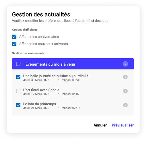 Le journal de votre résidence, sans effort en quelques minutes. 2 familizz actus