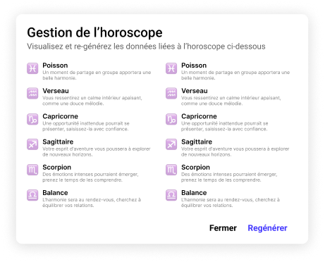 Le journal de votre résidence, sans effort en quelques minutes. 4 horoscope familizz