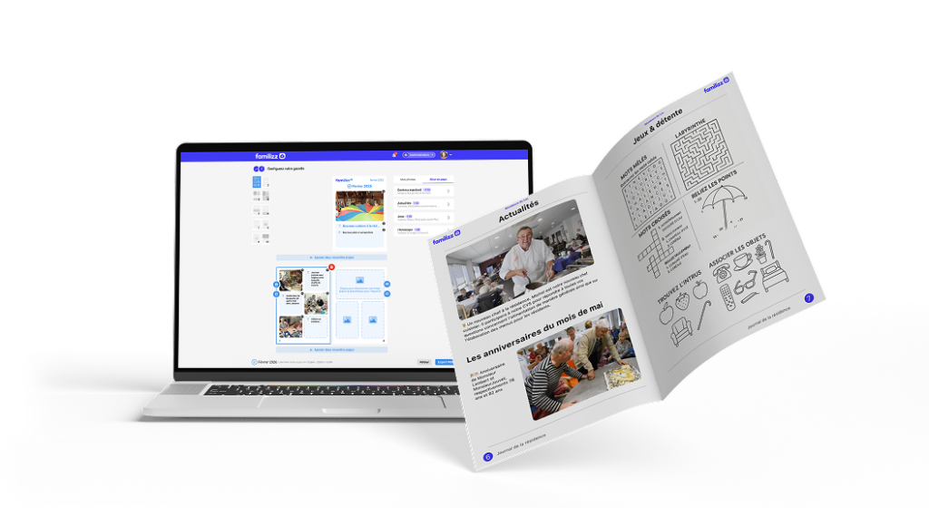 Le journal de votre résidence, sans effort en quelques minutes. 1 joural familizz hero